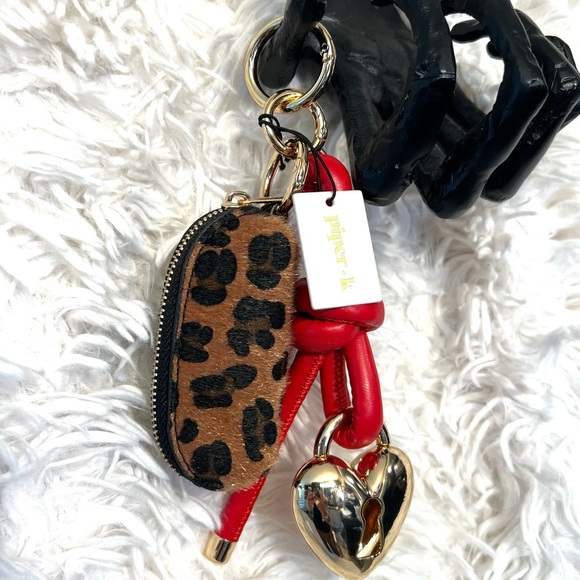 🐆❤️Piper K Gorgeous Leopard Mini Coin Purse Handbag Charm❤️🐆NWT - Picture 6 of 12